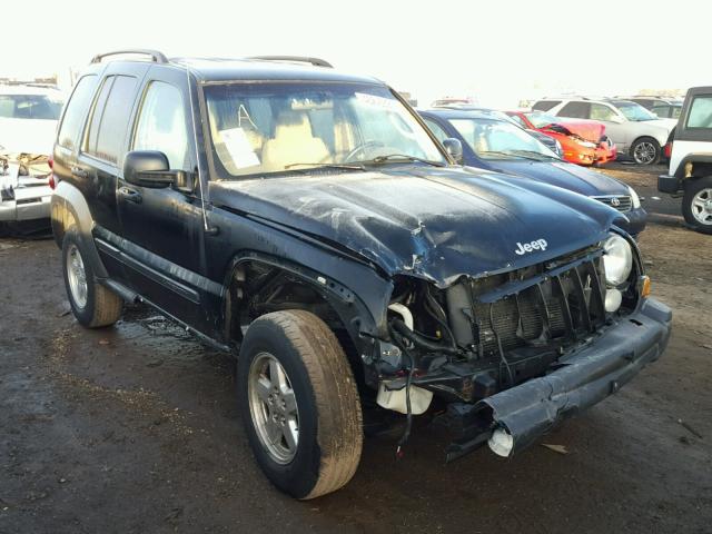 1J4GL48K57W508677 - 2007 JEEP LIBERTY SP BLACK photo 1