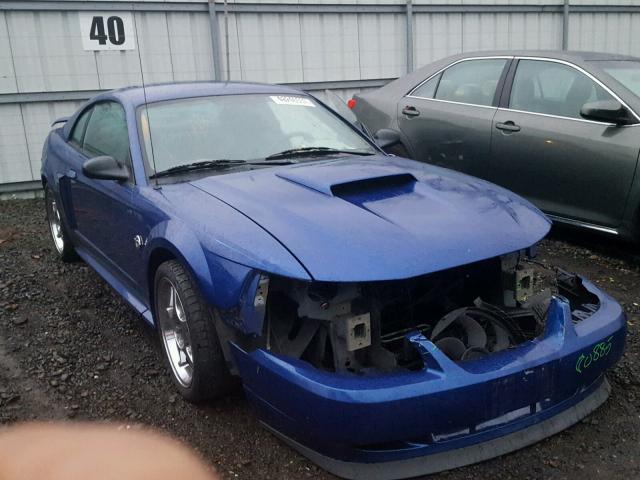 1FAFP42X14F239265 - 2004 FORD MUSTANG GT BLUE photo 1