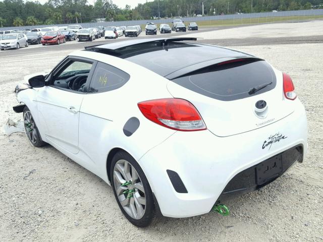 KMHTC6AD5DU111744 - 2013 HYUNDAI VELOSTER B WHITE photo 3