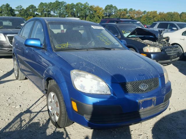 KNADE123776270217 - 2007 KIA RIO BASE BLUE photo 1