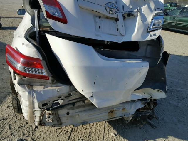 4T4BF3EK9AR003767 - 2010 TOYOTA CAMRY BASE WHITE photo 9