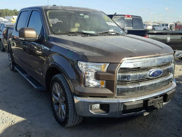 1FTEW1CP4FKD25265 - 2015 FORD F150 SUPER BROWN photo 1