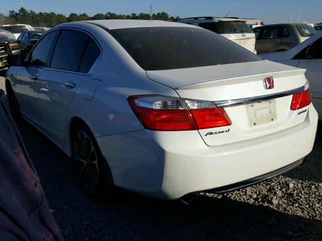 1HGCR2F56EA252291 - 2014 HONDA ACCORD SPO WHITE photo 3