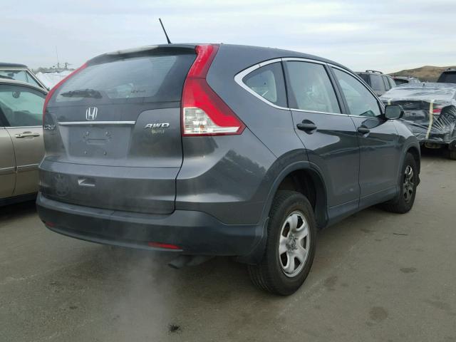 2HKRM4H3XDH651016 - 2013 HONDA CR-V LX GRAY photo 4