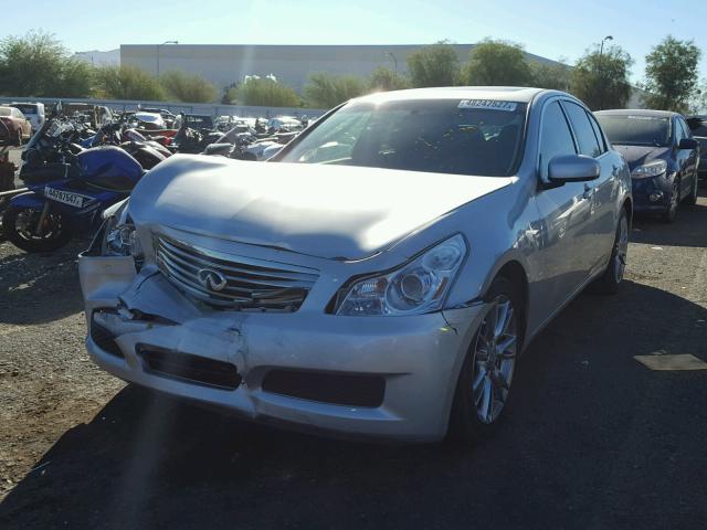 JNKBV61E97M728540 - 2007 INFINITI G35 SILVER photo 2