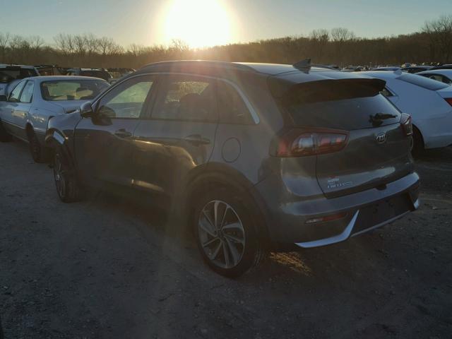 KNDCE3LC1H5057263 - 2017 KIA NIRO EX TO GRAY photo 3