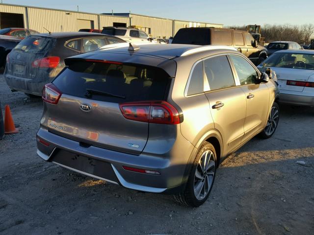 KNDCE3LC1H5057263 - 2017 KIA NIRO EX TO GRAY photo 4