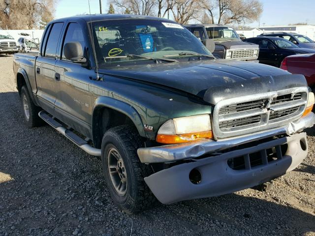 1B7GG2AN7YS777601 - 2000 DODGE DAKOTA QUA GREEN photo 1