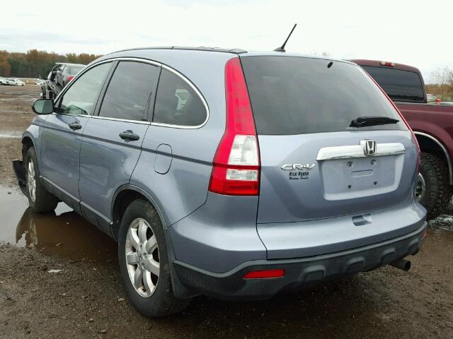 JHLRE48588C062145 - 2008 HONDA CR-V EX BLUE photo 3