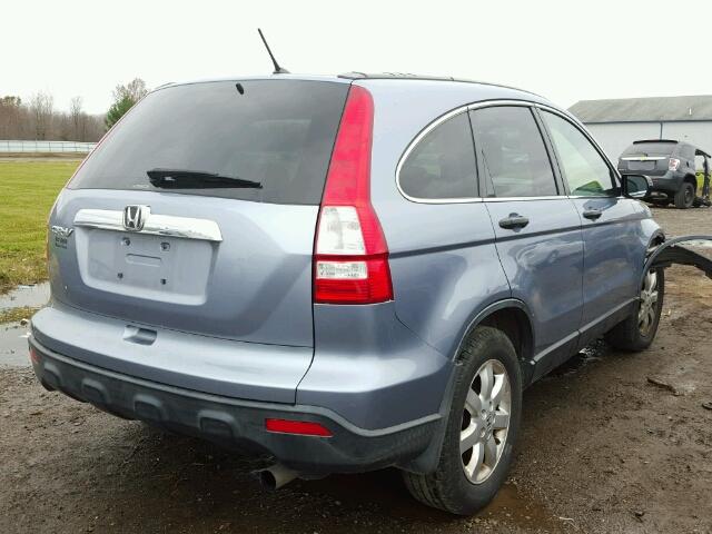 JHLRE48588C062145 - 2008 HONDA CR-V EX BLUE photo 4