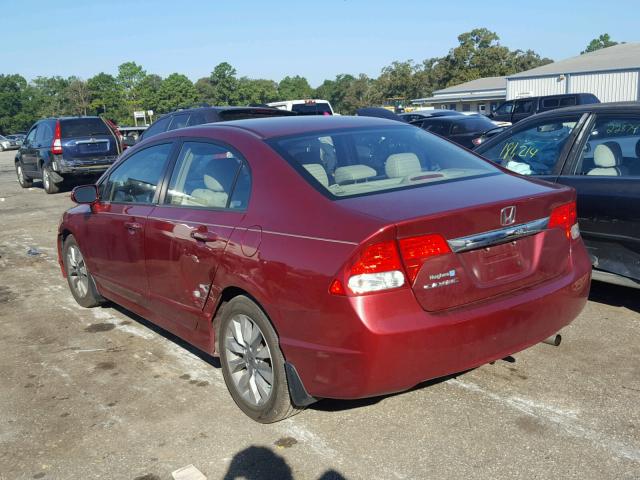 19XFA16979E020687 - 2009 HONDA CIVIC EXL 红色 照片 3
