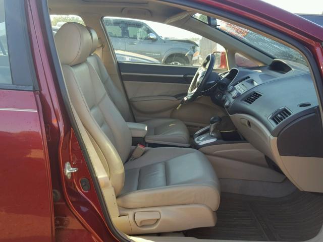 19XFA16979E020687 - 2009 HONDA CIVIC EXL 红色 照片 5