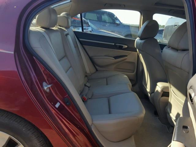 19XFA16979E020687 - 2009 HONDA CIVIC EXL 红色 照片 6