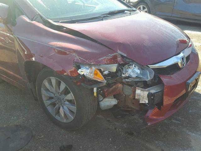19XFA16979E020687 - 2009 HONDA CIVIC EXL 红色 照片 9