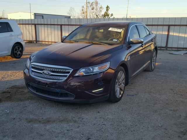 1FAHP2FW4BG113035 - 2011 FORD TAURUS LIM MAROON photo 2