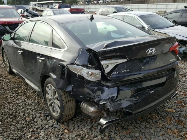 5NPE34AFXGH421373 - 2016 HYUNDAI SONATA SPO BLACK photo 3