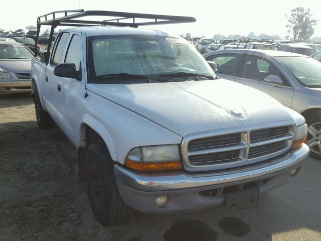 1D7HL48N33S266127 - 2003 DODGE DAKOTA QUA WHITE photo 1