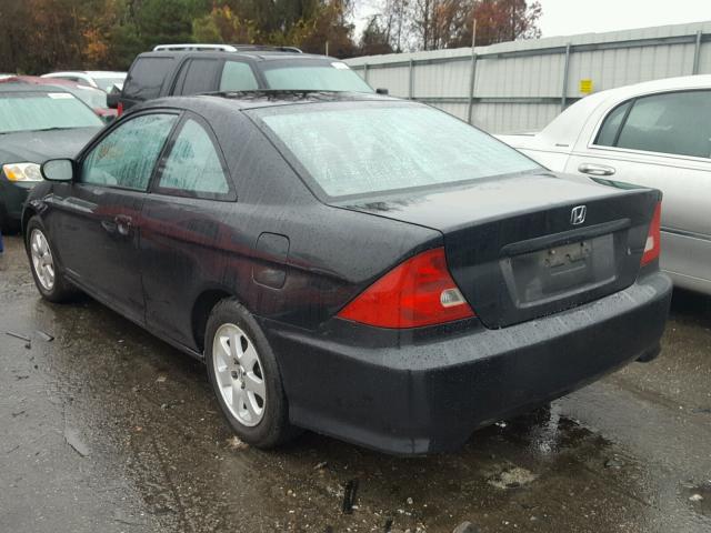 1HGEM21903L068841 - 2003 HONDA CIVIC EX 黑色 照片 3