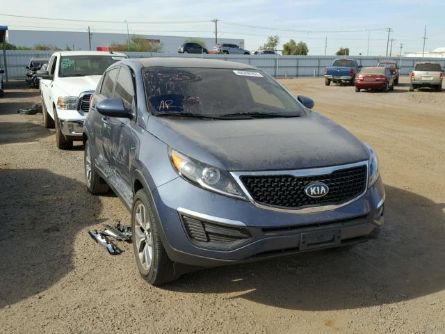 KNDPB3AC0G7832474 - 2016 KIA SPORTAGE L BLUE photo 1