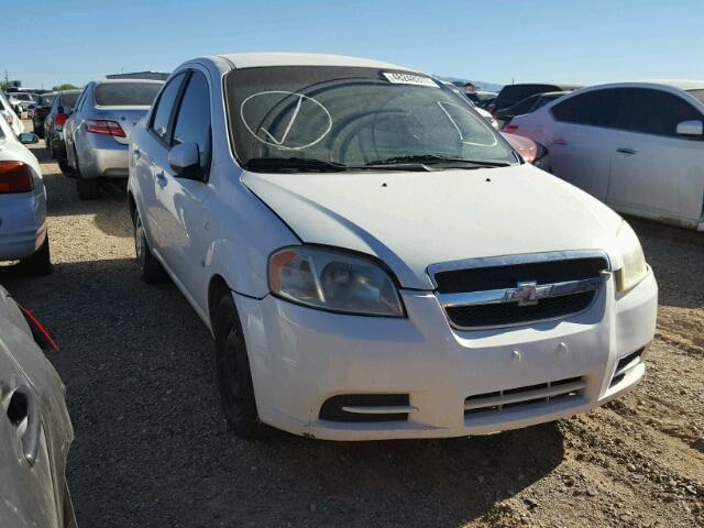 KL1TD56677B127795 - 2007 CHEVROLET AVEO BASE WHITE photo 1