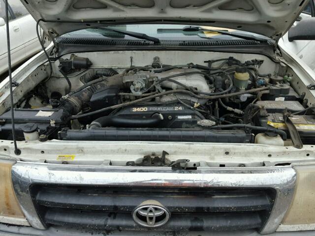 4TAWN72N8YZ680083 - 2000 TOYOTA TACOMA XTR WHITE photo 7