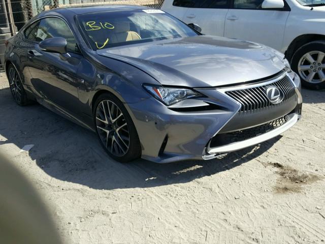 JTHHE5BC4H5015235 - 2017 LEXUS RC 350 GRAY photo 1