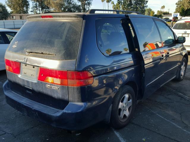 2HKRL186XXH531880 - 1999 HONDA ODYSSEY EX BLUE photo 4