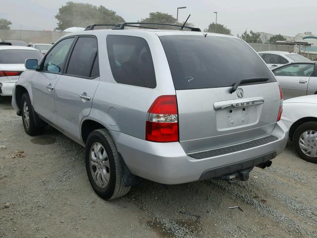 2HNYD18683H504506 - 2003 ACURA MDX TOURIN SILVER photo 3