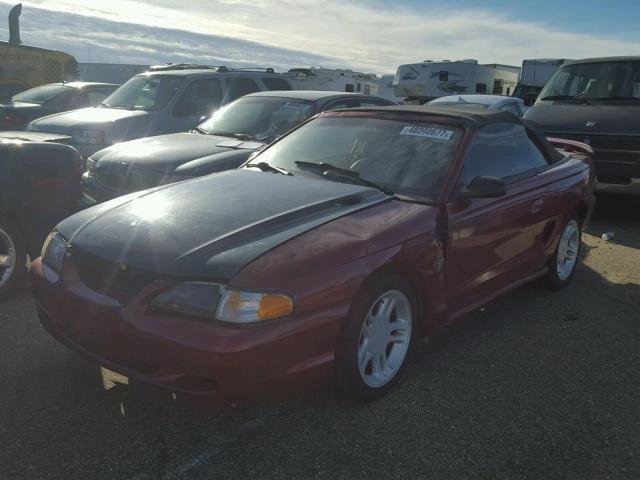 1FALP45X4TF102950 - 1996 FORD MUSTANG GT RED photo 2