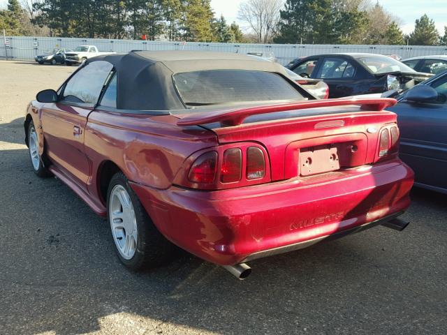 1FALP45X4TF102950 - 1996 FORD MUSTANG GT RED photo 3