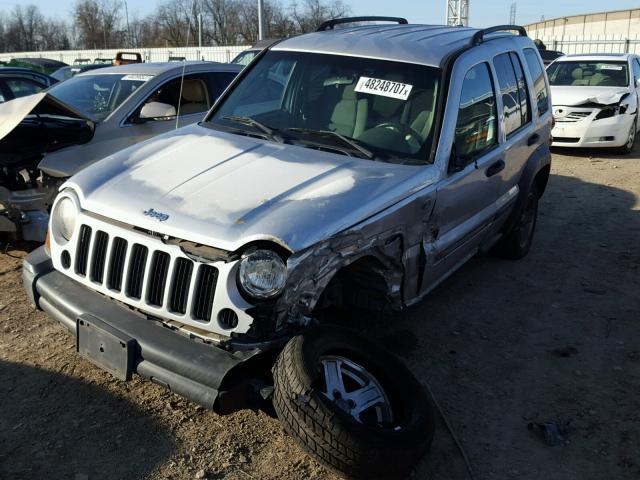 1J4GL48K47W518164 - 2007 JEEP LIBERTY SP GRAY photo 2