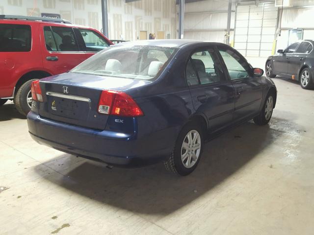 2HGES26713H516062 - 2003 HONDA CIVIC EX BLUE photo 4