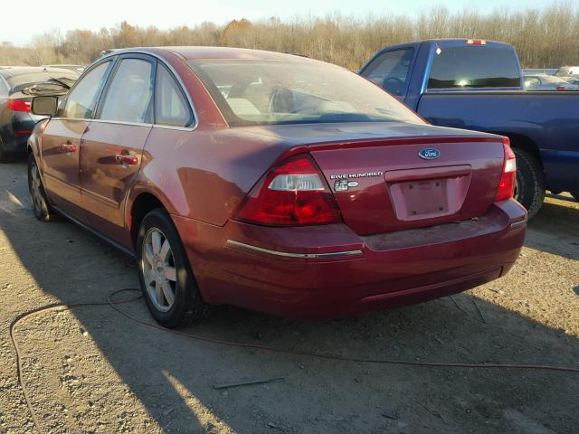 1FAFP23146G120279 - 2006 FORD FIVE HUNDR RED photo 3