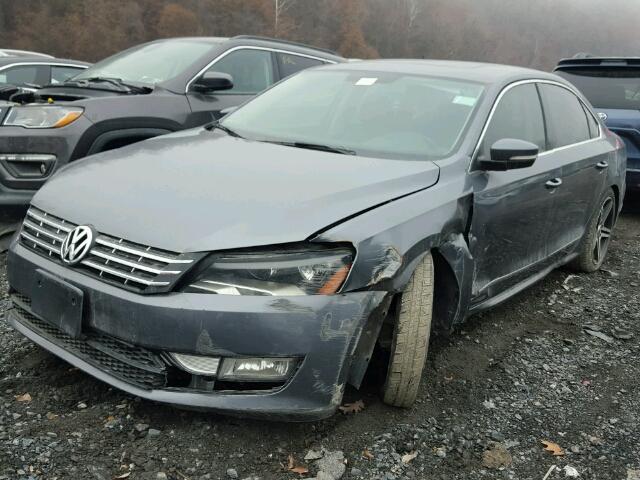 1VWCN7A35DC112309 - 2013 VOLKSWAGEN PASSAT SEL GRAY photo 2