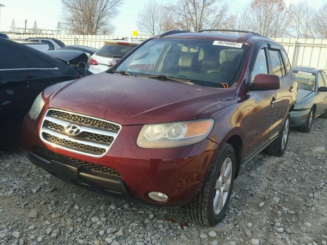 5NMSH73E87H012327 - 2007 HYUNDAI SANTA FE S MAROON photo 2