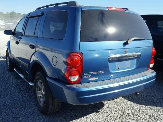 1D4HD48N36F179707 - 2006 DODGE DURANGO SL BLUE photo 3