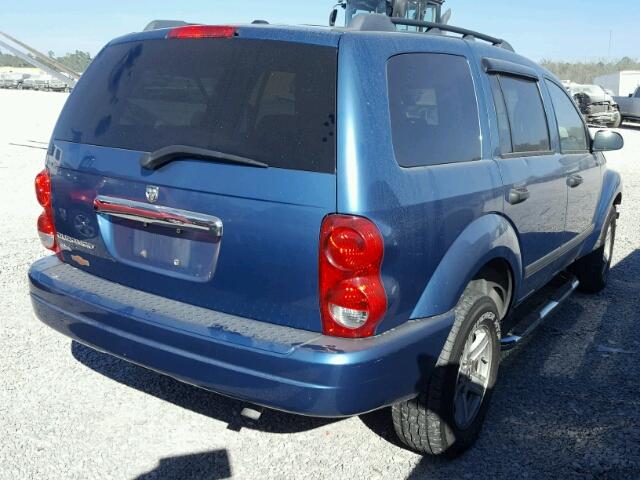 1D4HD48N36F179707 - 2006 DODGE DURANGO SL BLUE photo 4