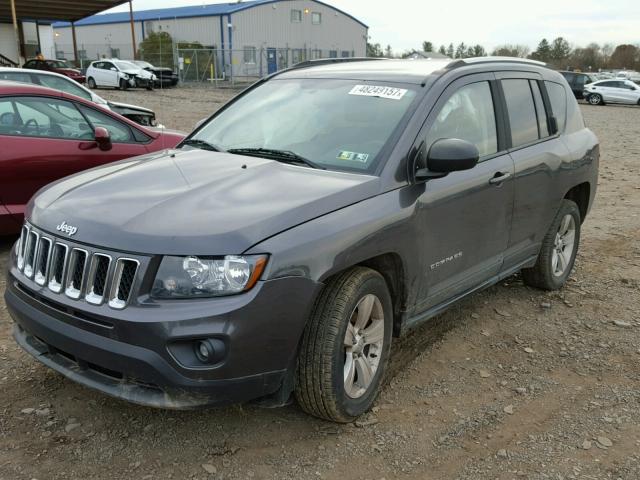 1C4NJDBB1ED809418 - 2014 JEEP COMPASS SP GRAY photo 2