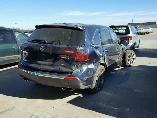 2HNYD2H67CH547661 - 2012 ACURA MDX ADVANC BLUE photo 4