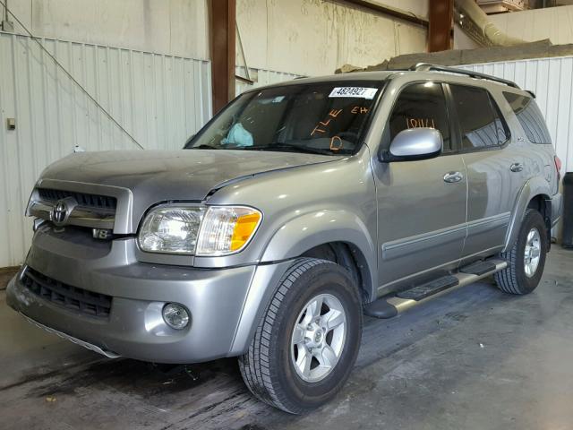 5TDZT34A86S265080 - 2006 TOYOTA SEQUOIA SR SILVER photo 2