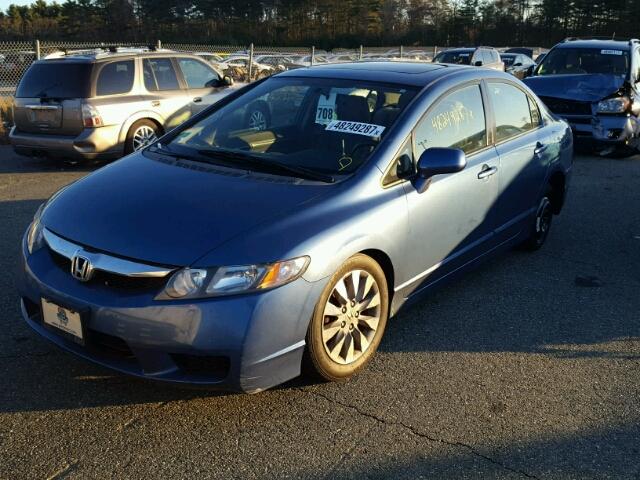 2HGFA1F87AH515795 - 2010 HONDA CIVIC EX BLUE photo 2