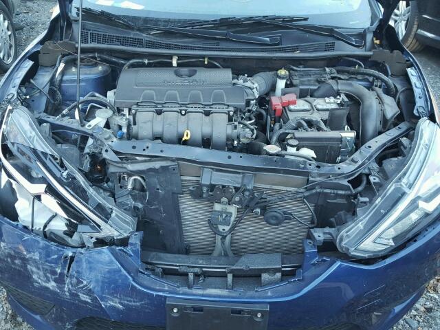 3N1AB7AP2GY249681 - 2016 NISSAN SENTRA S BLUE photo 7