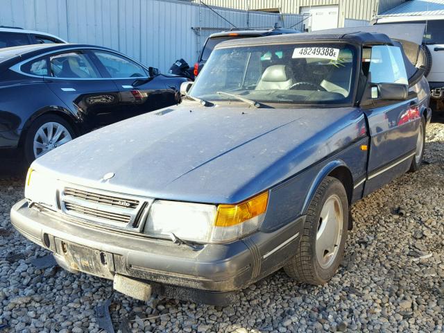 YS3AL76L6R7001916 - 1994 SAAB 900 BLUE photo 2