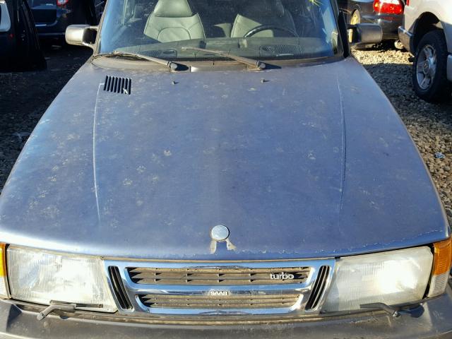 YS3AL76L6R7001916 - 1994 SAAB 900 BLUE photo 7