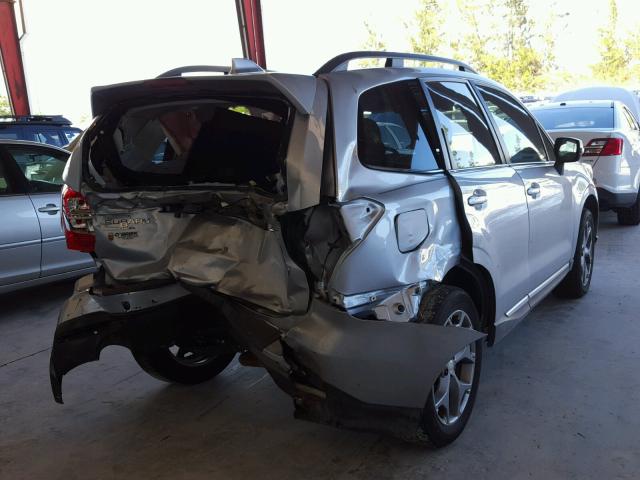 JF2SJAXCXGH526287 - 2016 SUBARU FORESTER 2 GRAY photo 4