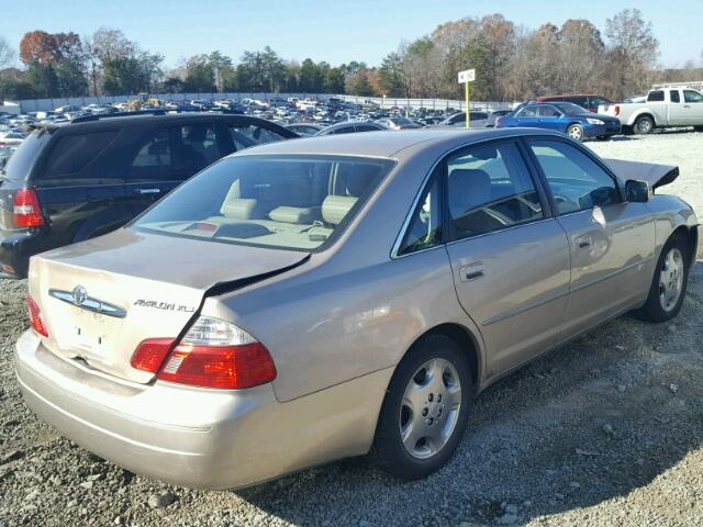 4T1BF28B93U312061 - 2003 TOYOTA AVALON XL GOLD photo 4