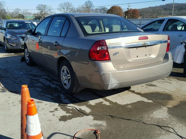 1G1ZS58F37F106952 - 2007 CHEVROLET MALIBU LS CHARCOAL photo 3