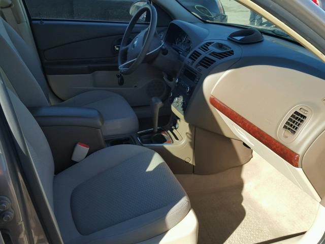 1G1ZS58F37F106952 - 2007 CHEVROLET MALIBU LS CHARCOAL photo 5