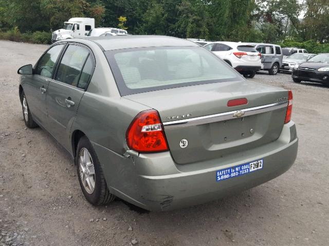 1G1ZT54875F327620 - 2005 CHEVROLET MALIBU LS 绿色 照片 3