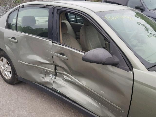 1G1ZT54875F327620 - 2005 CHEVROLET MALIBU LS 绿色 照片 9